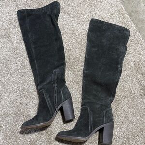 VINCE CAMUTO Elegant Black Over the Knee Women's Boots